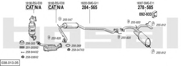 BOSAL 038.013.05 Exhaust System